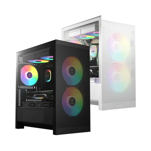 Case GAMDIAS AURA GC15M White | Micro Tower | Kính Cường Lực | GAMDIAS